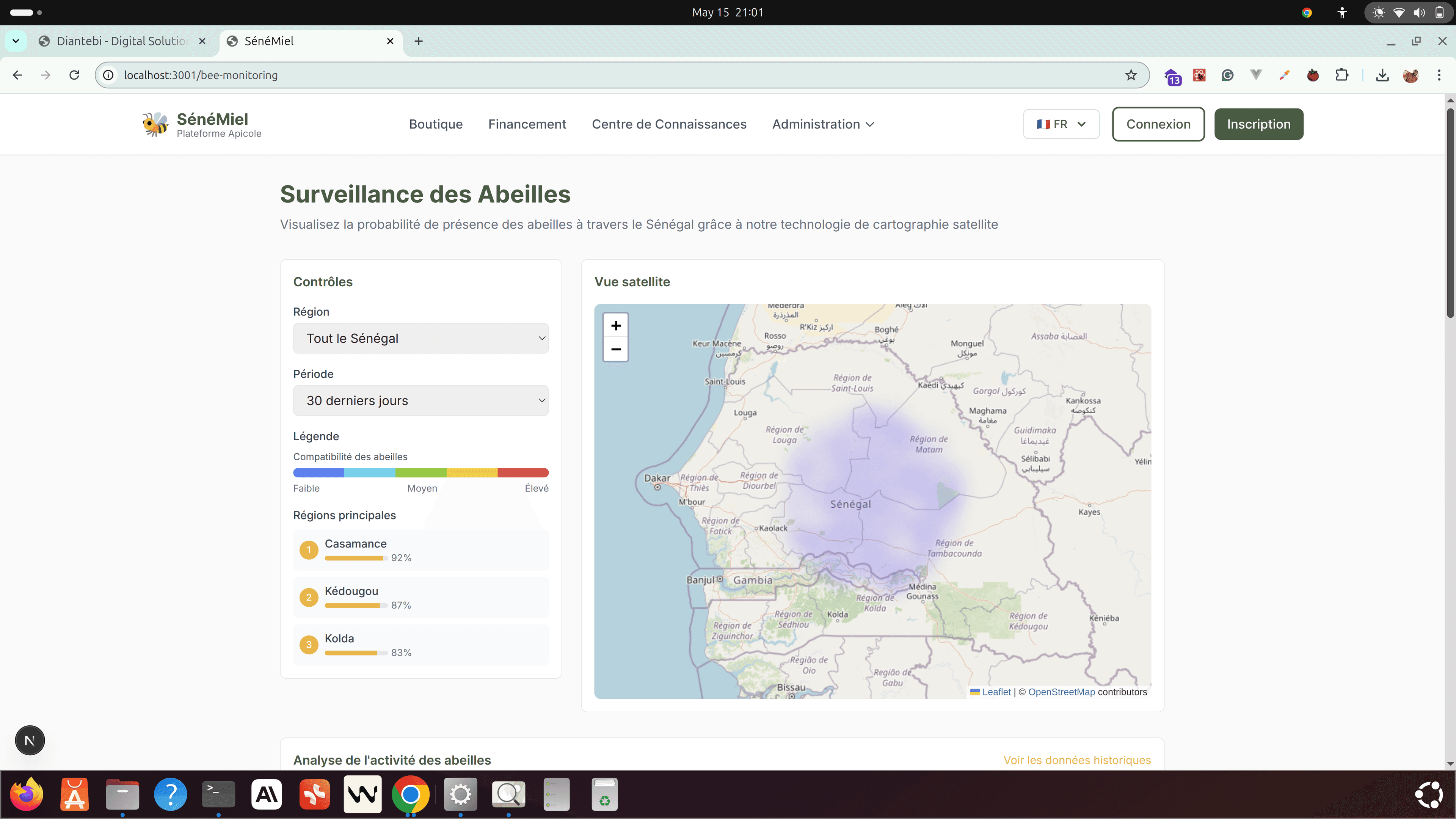 SénéMiel Web Platform screenshot 3